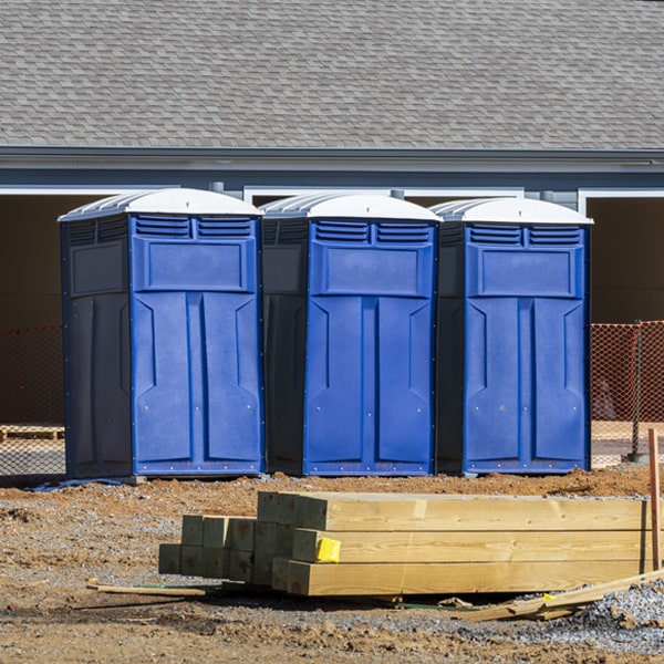 are there any restrictions on what items can be disposed of in the porta potties in Calverton